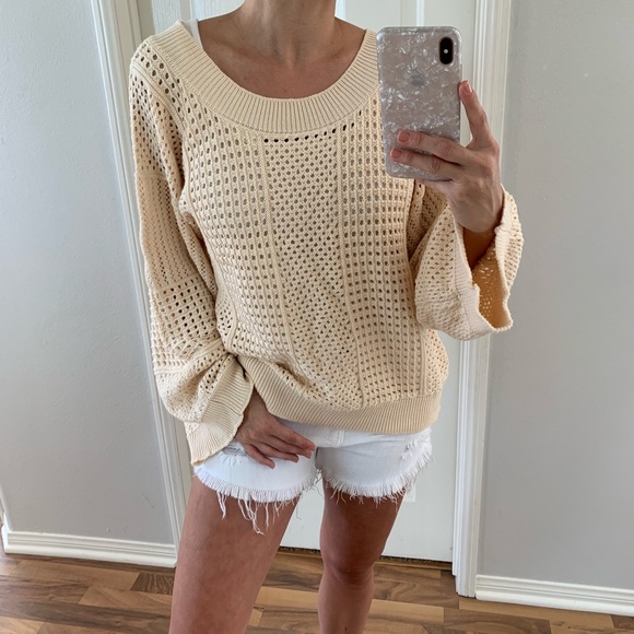 SOLD • Boatneck Ivory Sweater - Picture 5 of 6